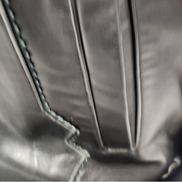 Alaska vintage Button-down Leather Jacket Size Small black - Picture 9 of 11